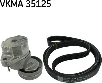 SKF VKMA 35125 - Поликлиновый ременный комплект autosila-amz.com