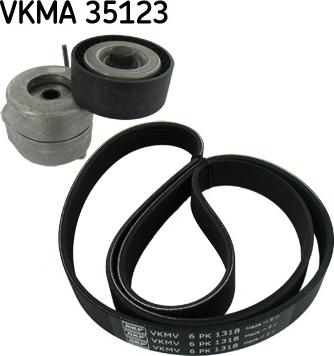 SKF VKMA 35123 - Поликлиновый ременный комплект autosila-amz.com