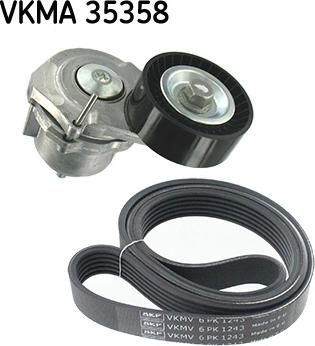 SKF VKMA 35358 - Поликлиновый ременный комплект autosila-amz.com