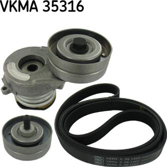 SKF VKMA 35316 - Поликлиновый ременный комплект autosila-amz.com