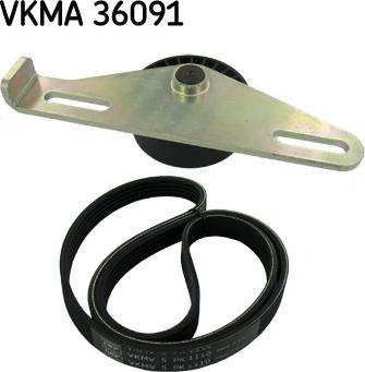 SKF VKMA 36091 - Поликлиновый ременный комплект autosila-amz.com