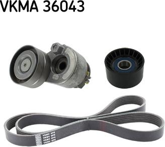 SKF VKMA 36043 - Поликлиновый ременный комплект autosila-amz.com