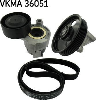 SKF VKMA 36051 - Поликлиновый ременный комплект autosila-amz.com