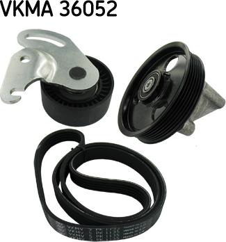 SKF VKMA 36052 - Поликлиновый ременный комплект autosila-amz.com