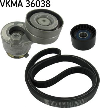 SKF VKMA 36038 - Поликлиновый ременный комплект autosila-amz.com