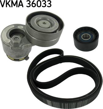 SKF VKMA 36033 - Поликлиновый ременный комплект autosila-amz.com