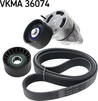 SKF VKMA 36074 - Поликлиновый ременный комплект autosila-amz.com