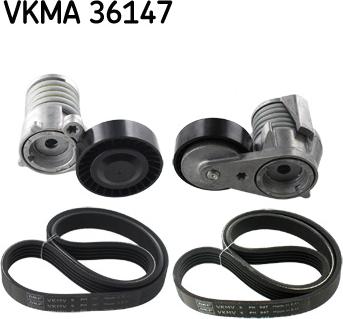 SKF VKMA 36147 - Поликлиновый ременный комплект autosila-amz.com