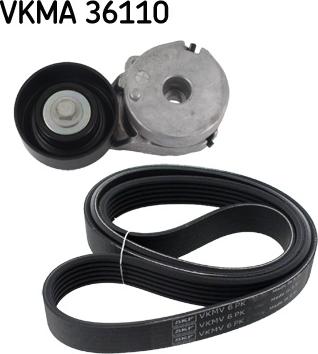 SKF VKMA 36110 - комплект приводного ремня!\ Renault Fluence 10> autosila-amz.com