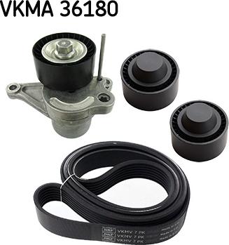 SKF VKMA 36180 - Поликлиновый ременный комплект autosila-amz.com