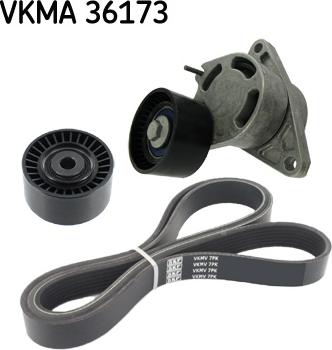 SKF VKMA 36173 - Поликлиновый ременный комплект autosila-amz.com