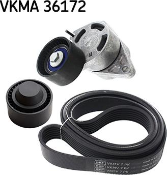 SKF VKMA 36172 - Поликлиновый ременный комплект autosila-amz.com