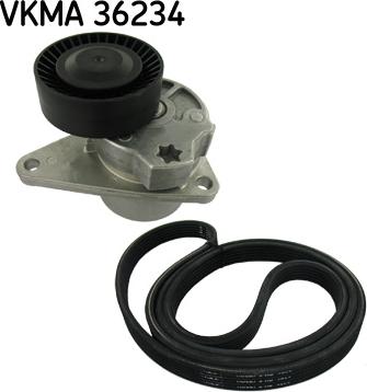 SKF VKMA 36234 - Поликлиновый ременный комплект autosila-amz.com