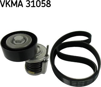 SKF VKMA 31058 - Поликлиновый ременный комплект autosila-amz.com