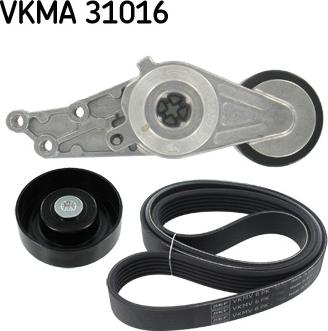 SKF VKMA 31016 - Поликлиновый ременный комплект autosila-amz.com