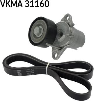 SKF VKMA 31160 - Поликлиновый ременный комплект autosila-amz.com