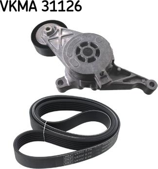 SKF VKMA 31126 - Поликлиновый ременный комплект autosila-amz.com