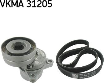 SKF VKMA 31205 - Поликлиновый ременный комплект autosila-amz.com