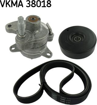 SKF VKMA 38018 - Поликлиновый ременный комплект autosila-amz.com