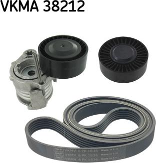 SKF VKMA 38212 - Комплект поликлинового ремня autosila-amz.com