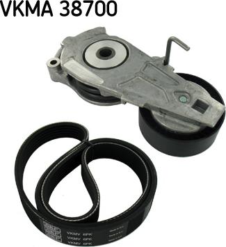 SKF VKMA 38700 - Поликлиновый ременный комплект autosila-amz.com