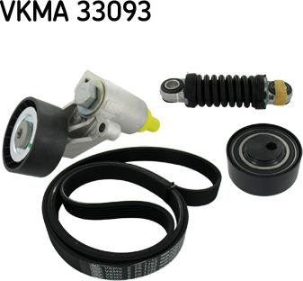 SKF VKMA 33093 - Поликлиновый ременный комплект autosila-amz.com