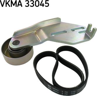 SKF VKMA 33045 - Поликлиновый ременный комплект autosila-amz.com