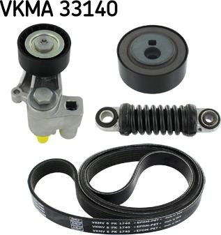 SKF VKMA 33140 - Поликлиновый ременный комплект autosila-amz.com