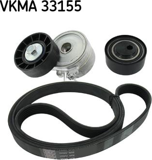 SKF VKMA 33155 - Поликлиновый ременный комплект autosila-amz.com
