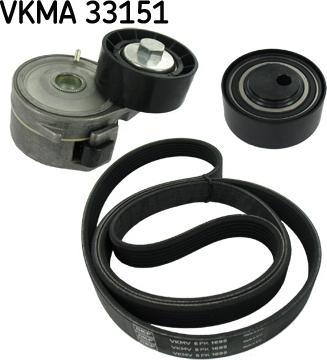 SKF VKMA 33151 - Поликлиновый ременный комплект autosila-amz.com