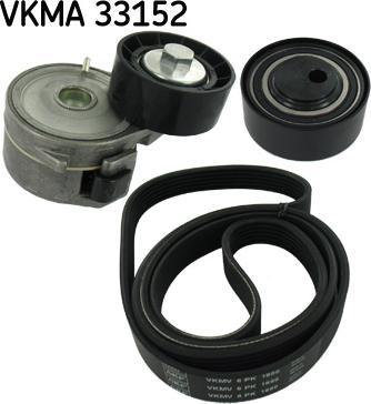 SKF VKMA 33152 - Поликлиновый ременный комплект autosila-amz.com