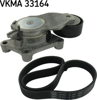 SKF VKMA 33164 - Поликлиновый ременный комплект autosila-amz.com