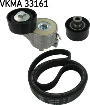 SKF VKMA 33161 - Поликлиновый ременный комплект autosila-amz.com