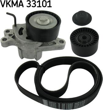 SKF VKMA 33101 - Поликлиновый ременный комплект autosila-amz.com