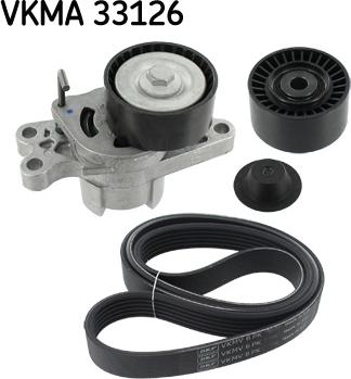 SKF VKMA 33126 - Поликлиновый ременный комплект autosila-amz.com