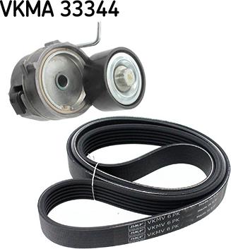 SKF VKMA 33344 - Поликлиновый ременный комплект autosila-amz.com