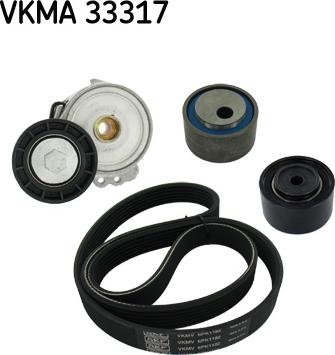 SKF VKMA 33317 - Поликлиновый ременный комплект autosila-amz.com