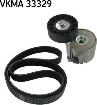 SKF VKMA 33329 - Поликлиновый ременный комплект autosila-amz.com