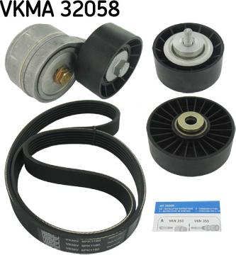 SKF VKMA 32058 - Поликлиновый ременный комплект autosila-amz.com