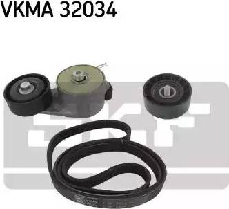 SKF VKMA 32034 - Поликлиновый ременный комплект autosila-amz.com