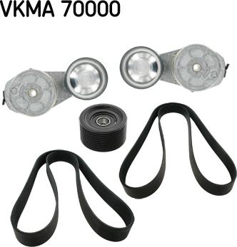 SKF VKMA 70000 - Поликлиновый ременный комплект autosila-amz.com