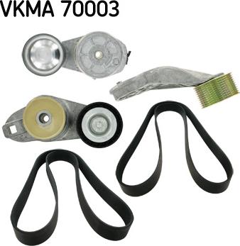 SKF VKMA 70003 - Поликлиновый ременный комплект autosila-amz.com