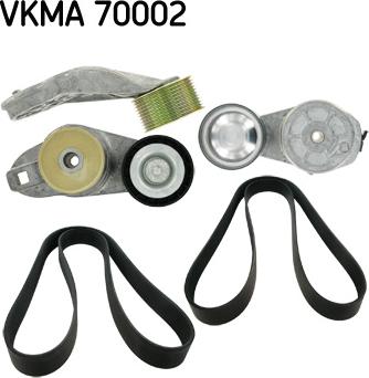 SKF VKMA 70002 - Поликлиновый ременный комплект autosila-amz.com