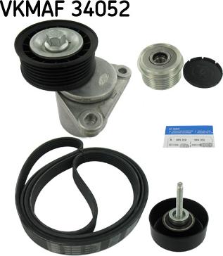 SKF VKMAF 34052 - Поликлиновый ременный комплект autosila-amz.com