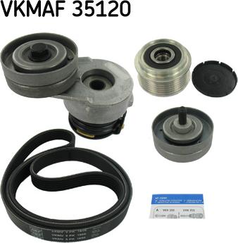 SKF VKMAF 35120 - Поликлиновый ременный комплект autosila-amz.com