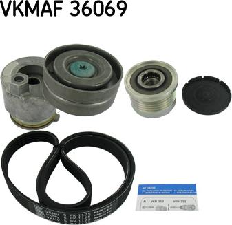 SKF VKMAF 36069 - Поликлиновый ременный комплект autosila-amz.com