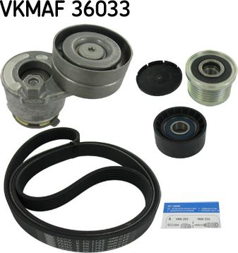 SKF VKMAF 36033 - Поликлиновый ременный комплект autosila-amz.com