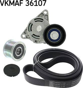 SKF VKMAF 36107 - Поликлиновый ременный комплект autosila-amz.com