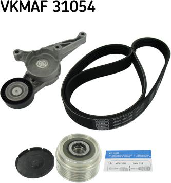 SKF VKMAF 31054 - Поликлиновый ременный комплект autosila-amz.com