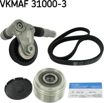 SKF VKMAF 31000-3 - Поликлиновый ременный комплект autosila-amz.com